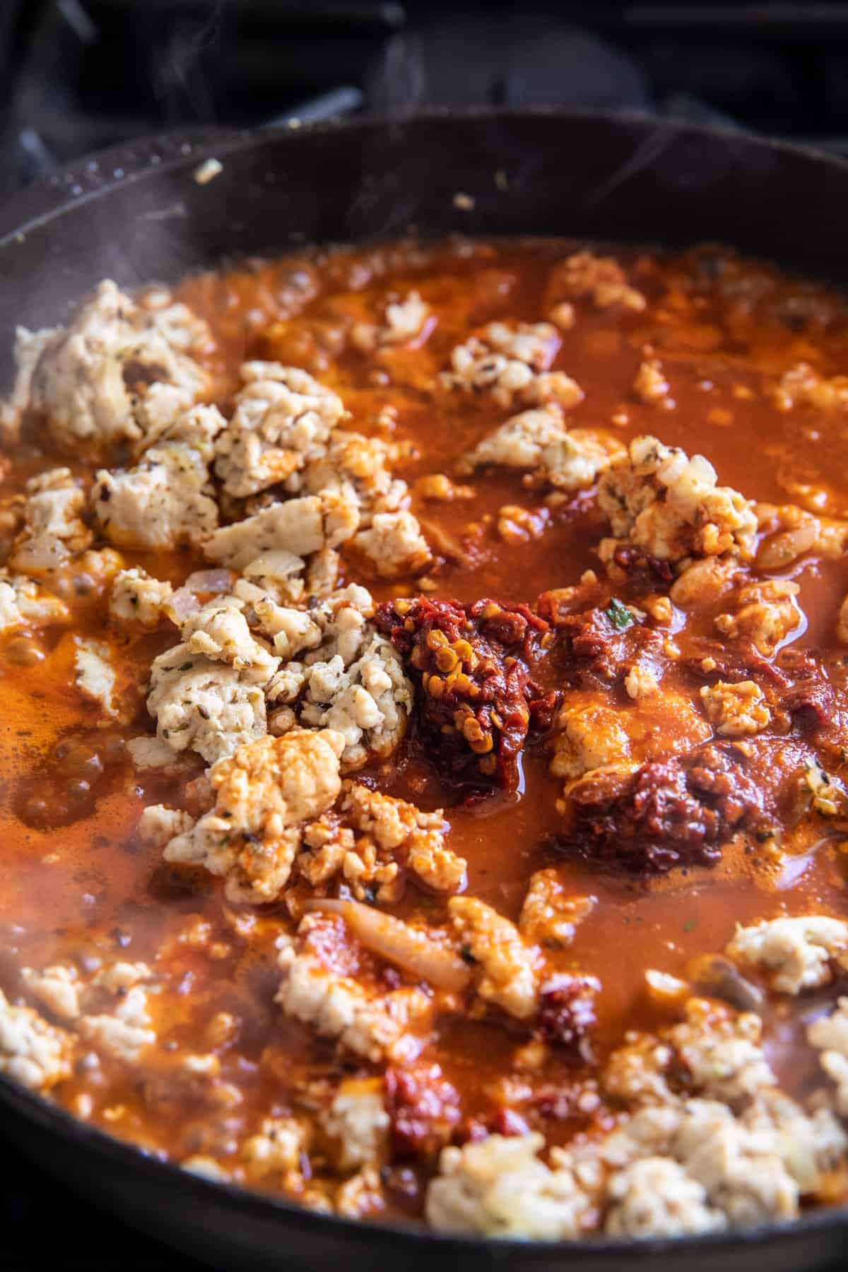 Easy Skillet Chicken Tinga Enchiladas | halfbakedharvest.com