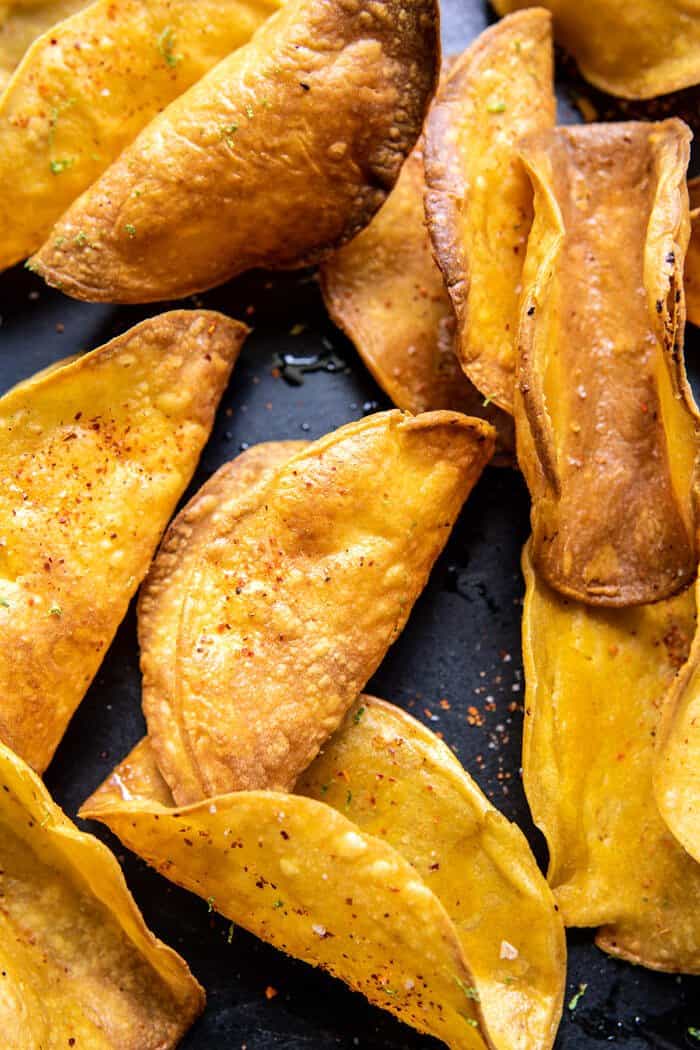 Crispy BBQ Salmon Tacos with Avocado Mango Salsa and Jalapenฬo Cream | halfbakedharvest.com