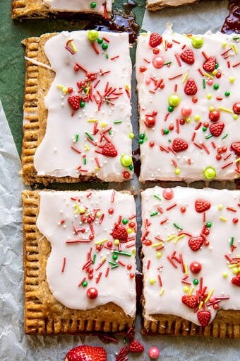 Giant Frosted Strawberry Pop-Tart halfbakedharvest.com