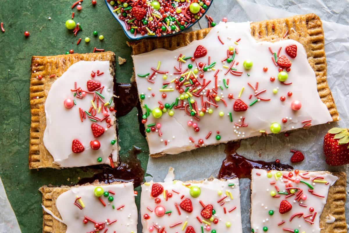 Giant Frosted Strawberry Pop-Tart halfbakedharvest.com