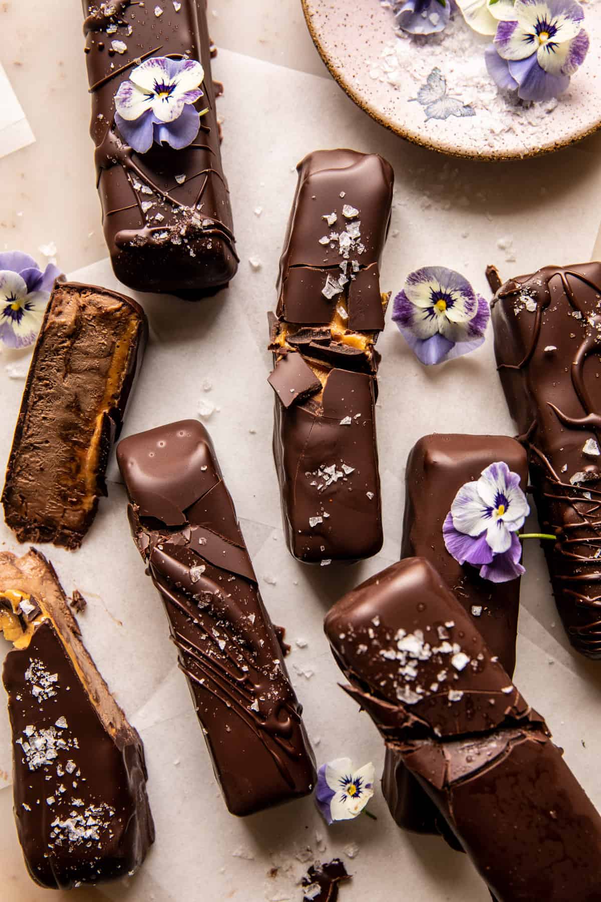Creamy Vegan Chocolate Peanut Butter Fudge Bars | halfbakedharvest.com