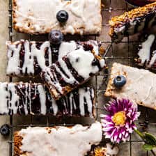 Blueberry Yogurt Granola Bars | halfbakedharvest.com
