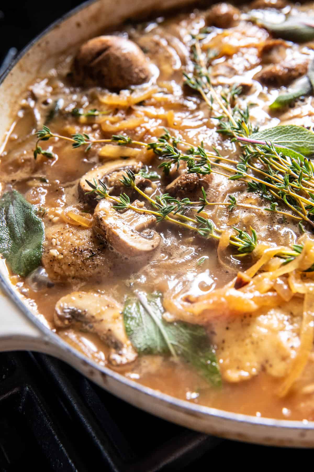 Cider Braised Chicken with Caramelized Onions | halfbakedharvest.com