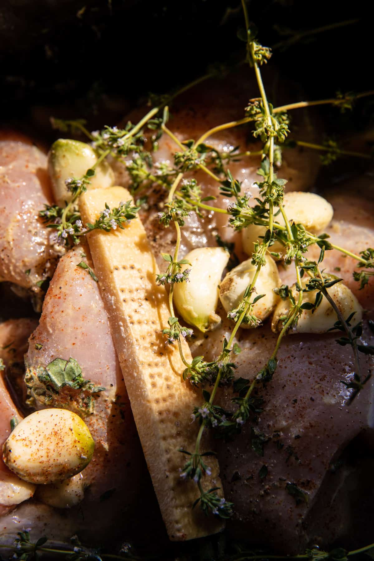 Crockpot Creamy Garlic Chicken and Gnocchi | halfbakedharvest.com