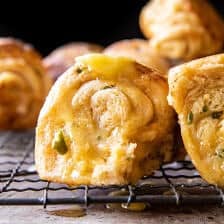 Salted Honey Butter Jalapenฬo Cheddar Rolls | halfbakedharvest.com