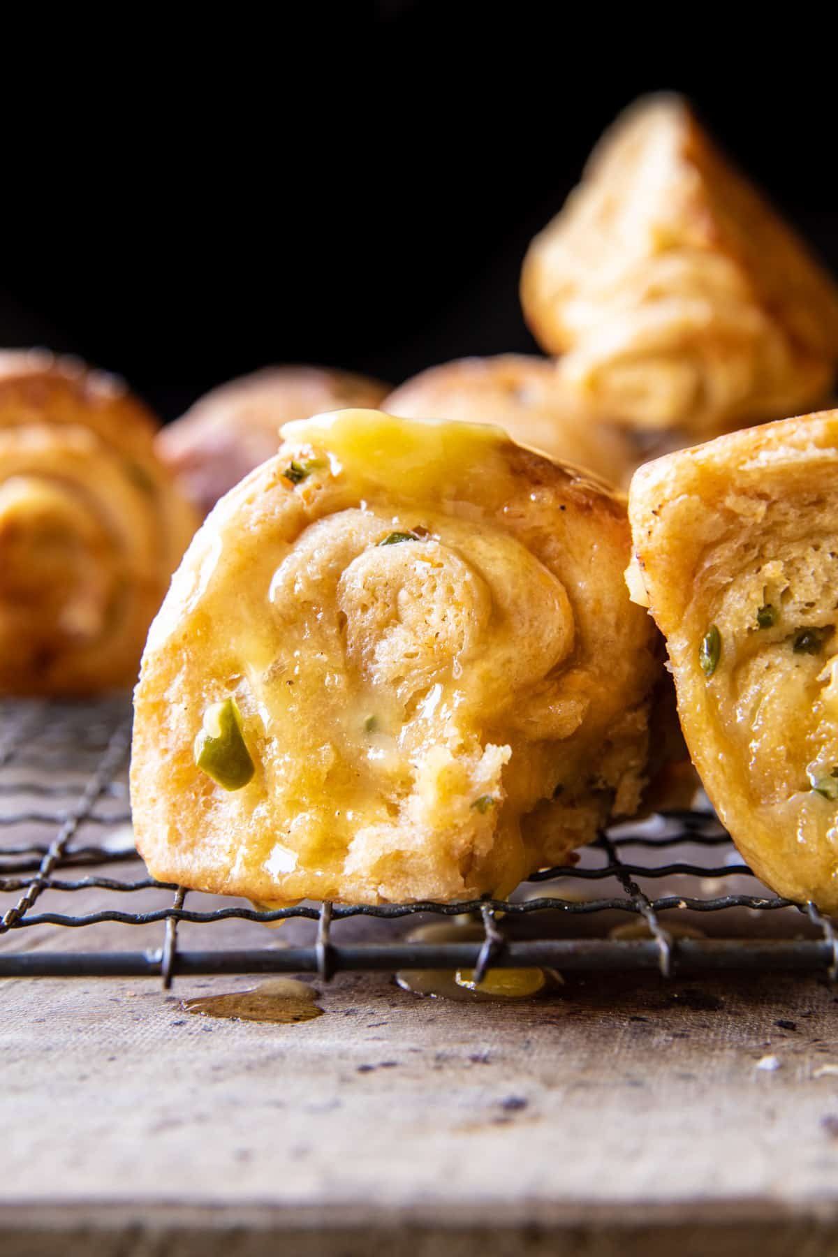 Salted Honey Butter Jalapenฬo Cheddar Rolls | halfbakedharvest.com