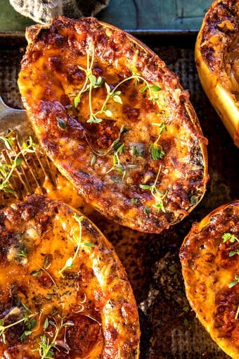 Roasted Garlic Alla Vodka Stuffed Spaghetti Squash | halfbakedharvest.com