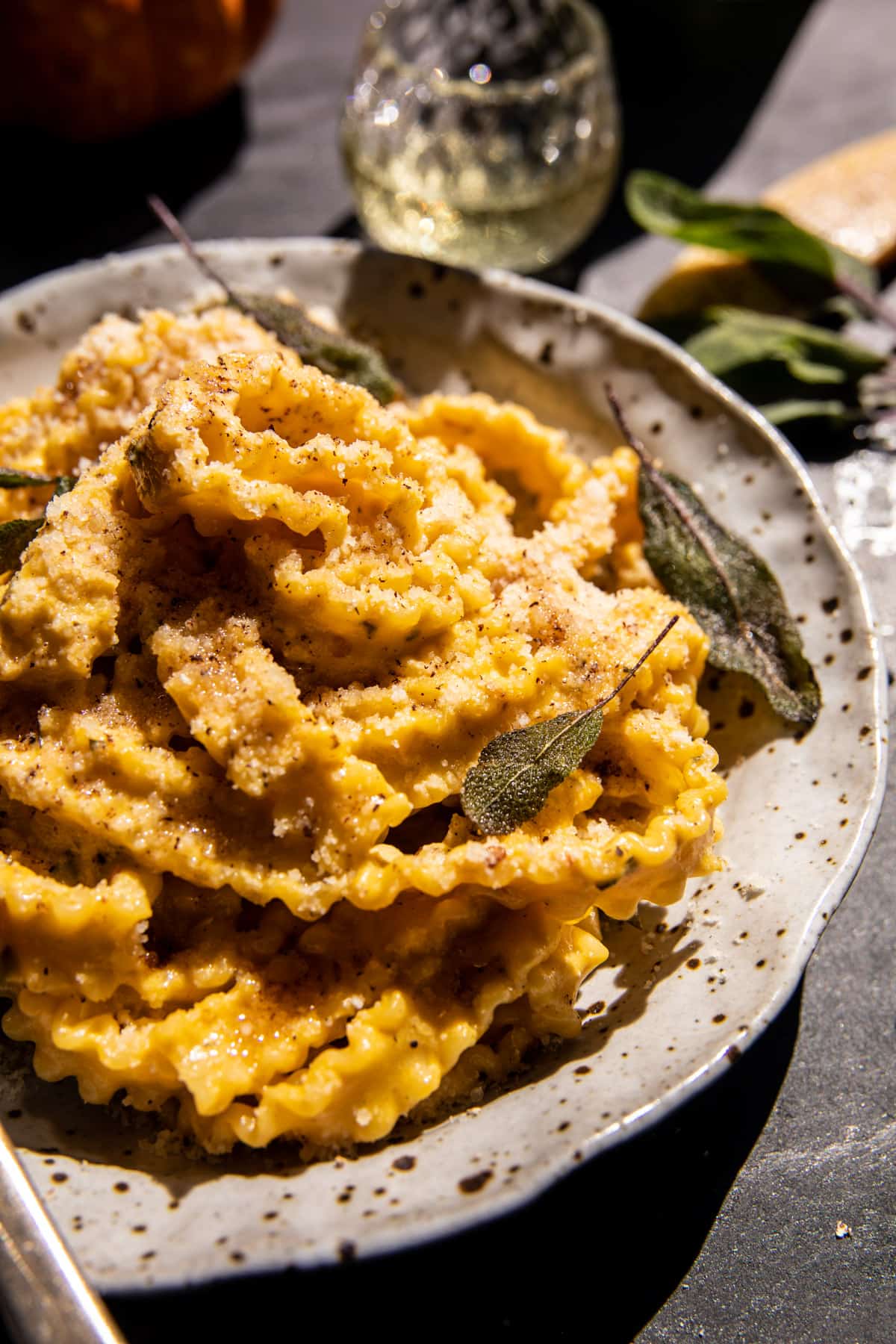 Sage Brown Butter Pumpkin Pasta Alfredo | halfbakedharvest.com