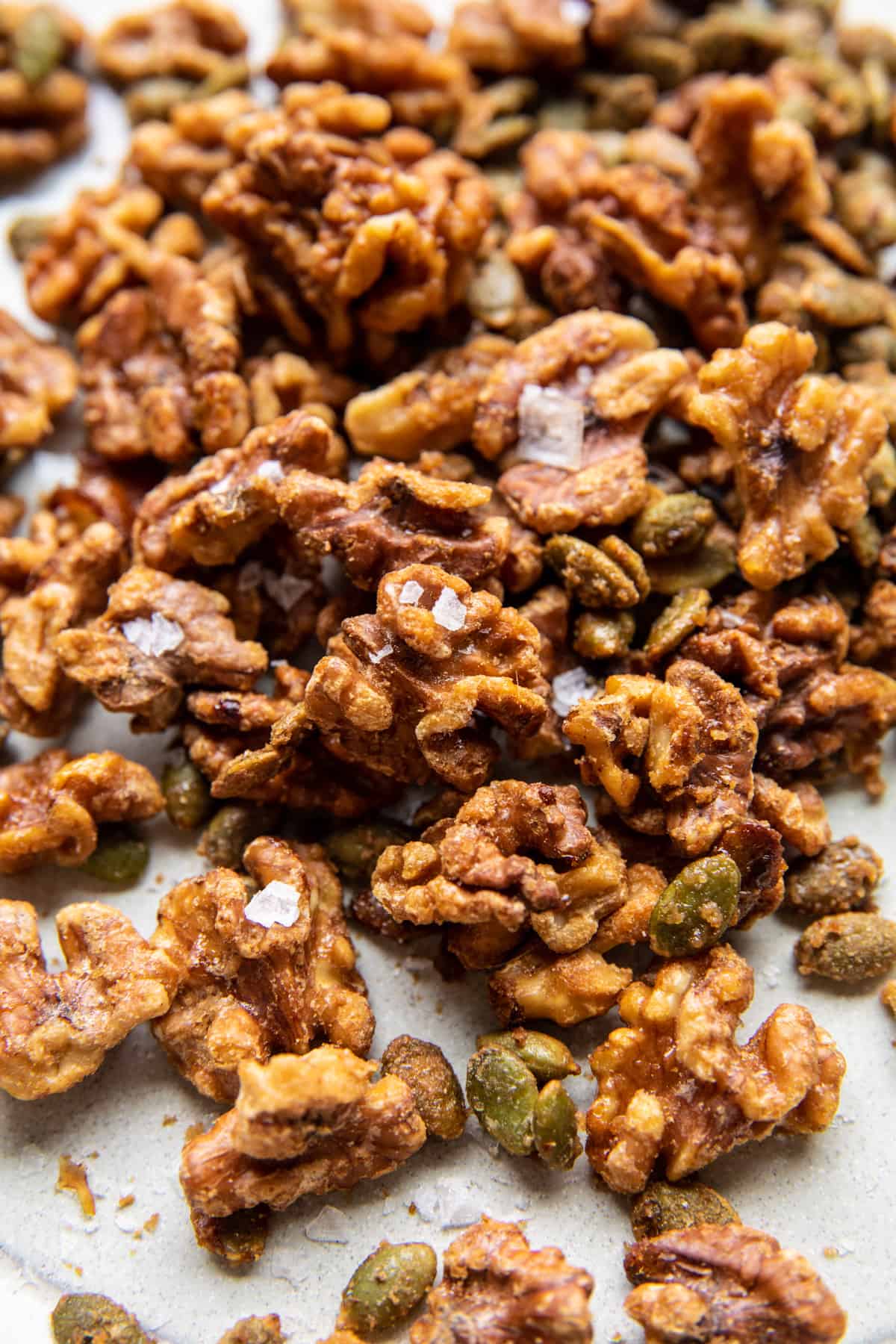 Kale Bacon Salad with Maple Candied Walnuts | halfbakedharvest.com