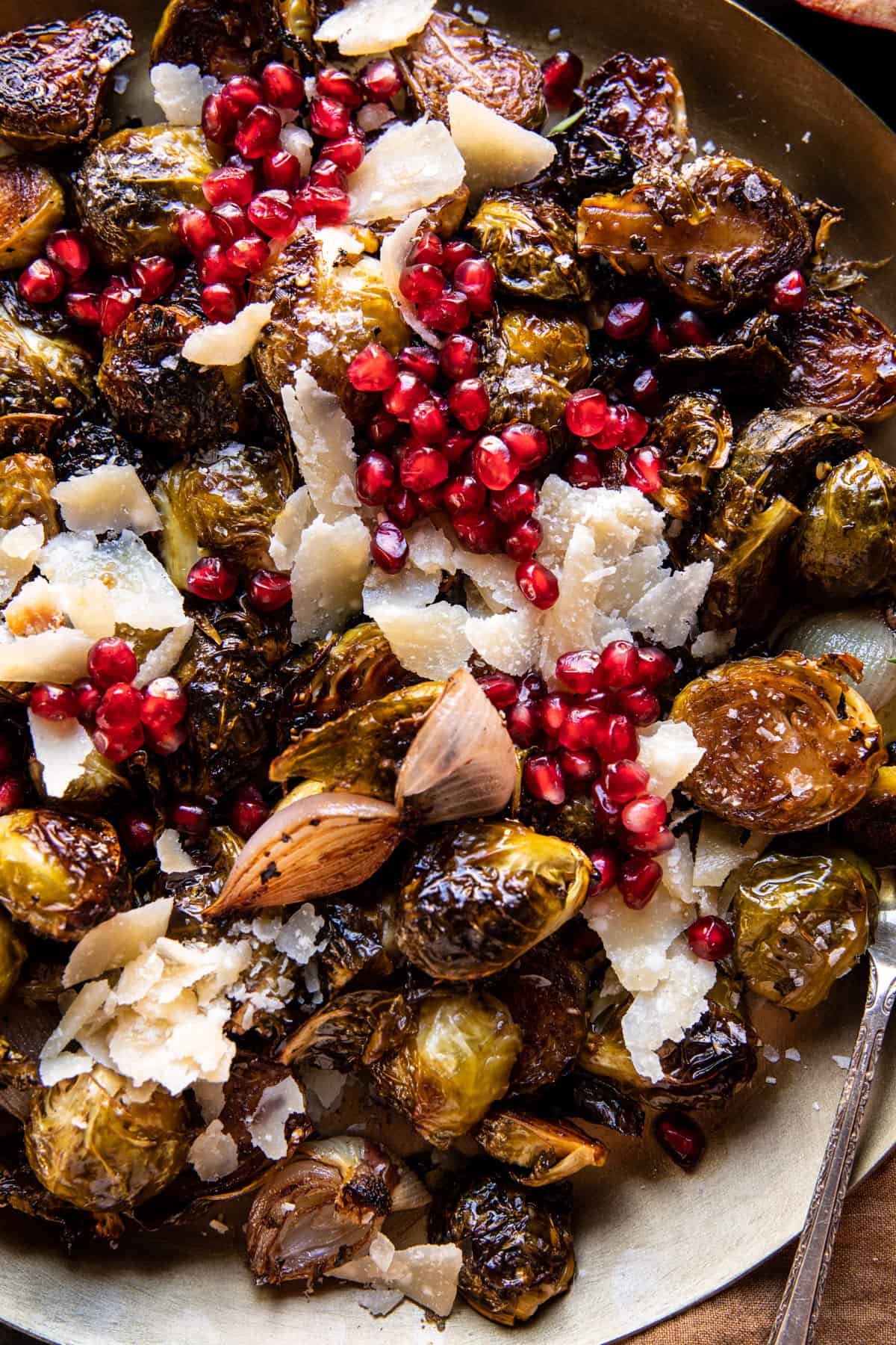 Roasted Balsamic Parmesan Brussels Sprouts | halfbakedharvest.com