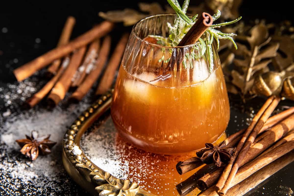 Vanilla Cinnamon Maple Whiskey Sour | halfbakedharvest.com