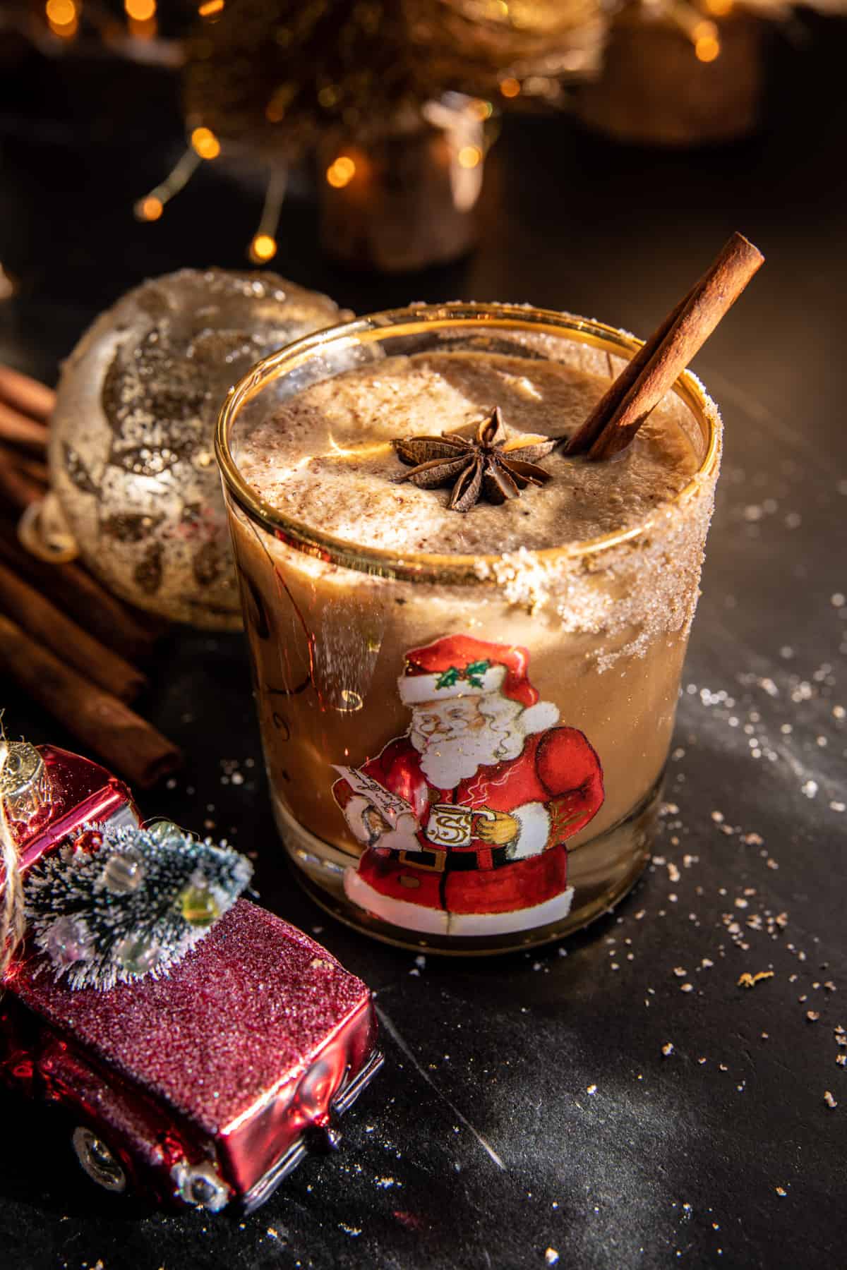 Christmas Vacation Dirty Chai Cocktailย (withย mocktail) | halfbakedharvest.com