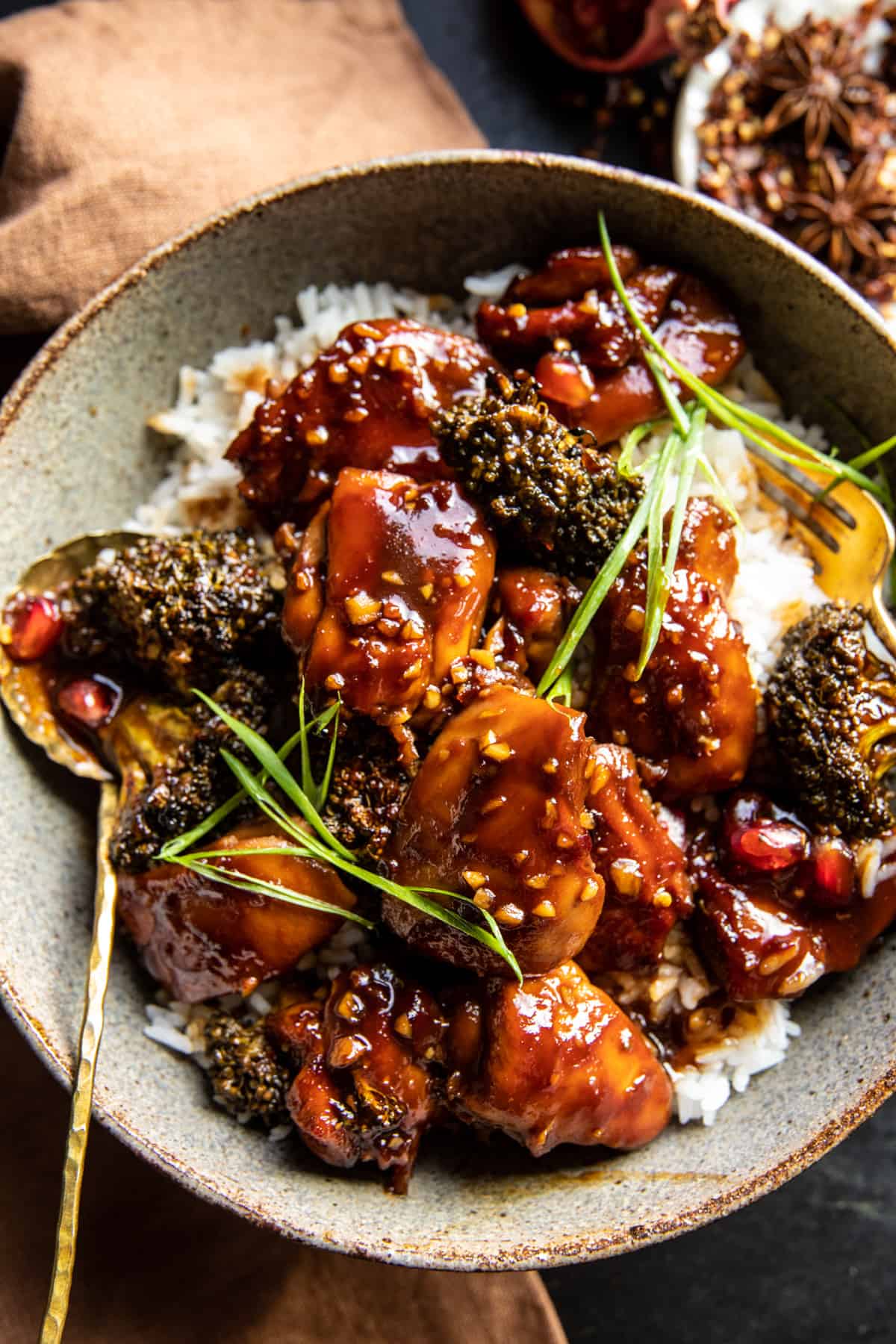 Sheet Pan Sticky Ginger Soy Chicken and Broccoli | halfbakedharvest.com