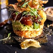 Crispy Rice Spicy Tuna Stacks | halfbakedharvest.com