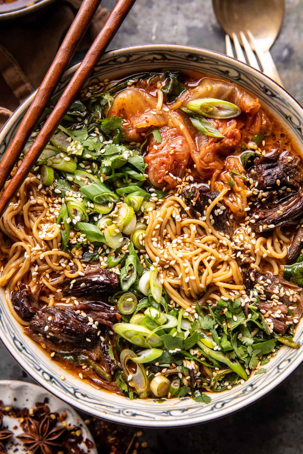Spicy Short Rib Peanut Ramen | halfbakedharvest.com