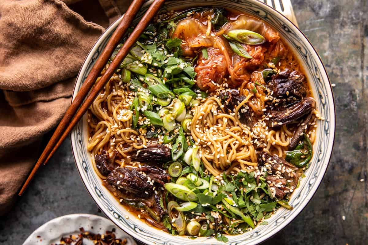 Spicy Short Rib Peanut Ramen | halfbakedharvest.com