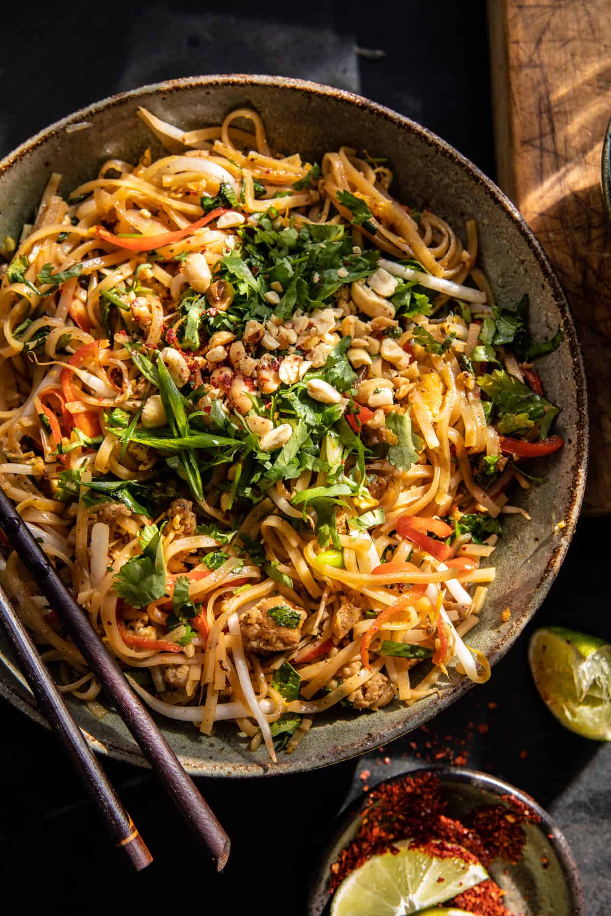 30 Minute Garlic Butter Chicken Pad Thai