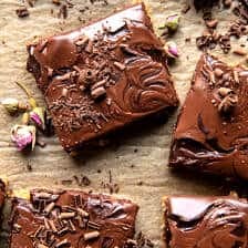 Fudgy Chocolate Peanut Butter Bars | halfbakedharvest.com