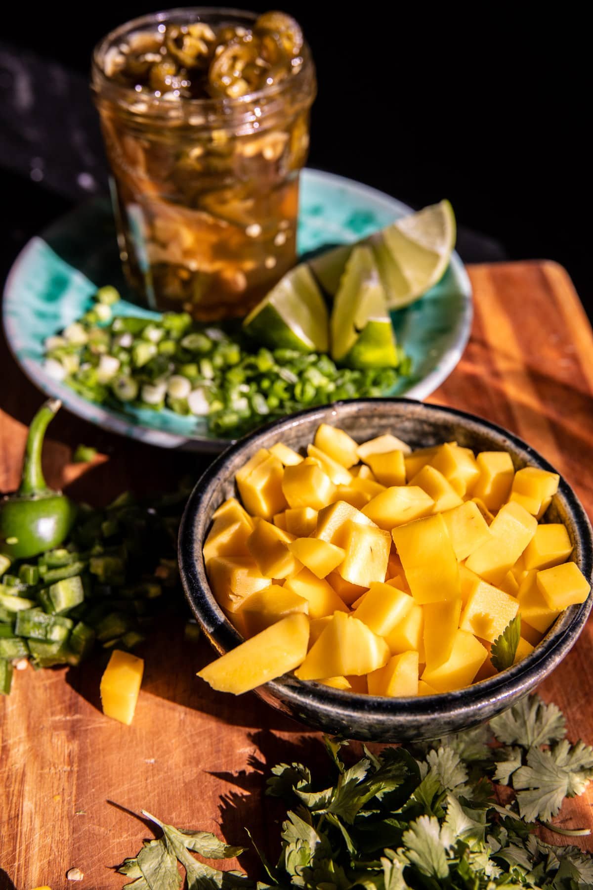 Chili Crisp Chicken Tacos with Spicy Mango Salsa | halfbakedharvest.com