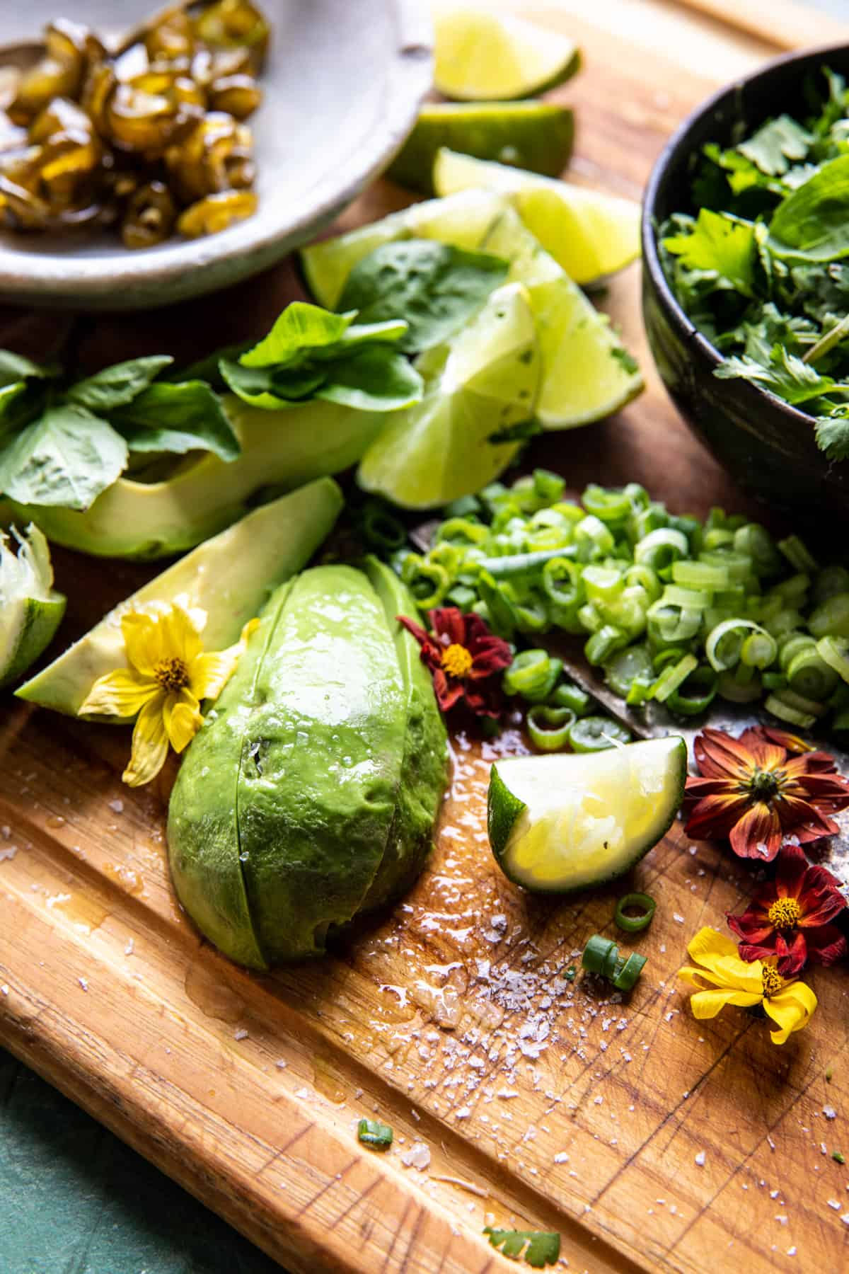 Easy Skillet Cheesy Green Chile Enchilada Bake | halfbakedharvest.com