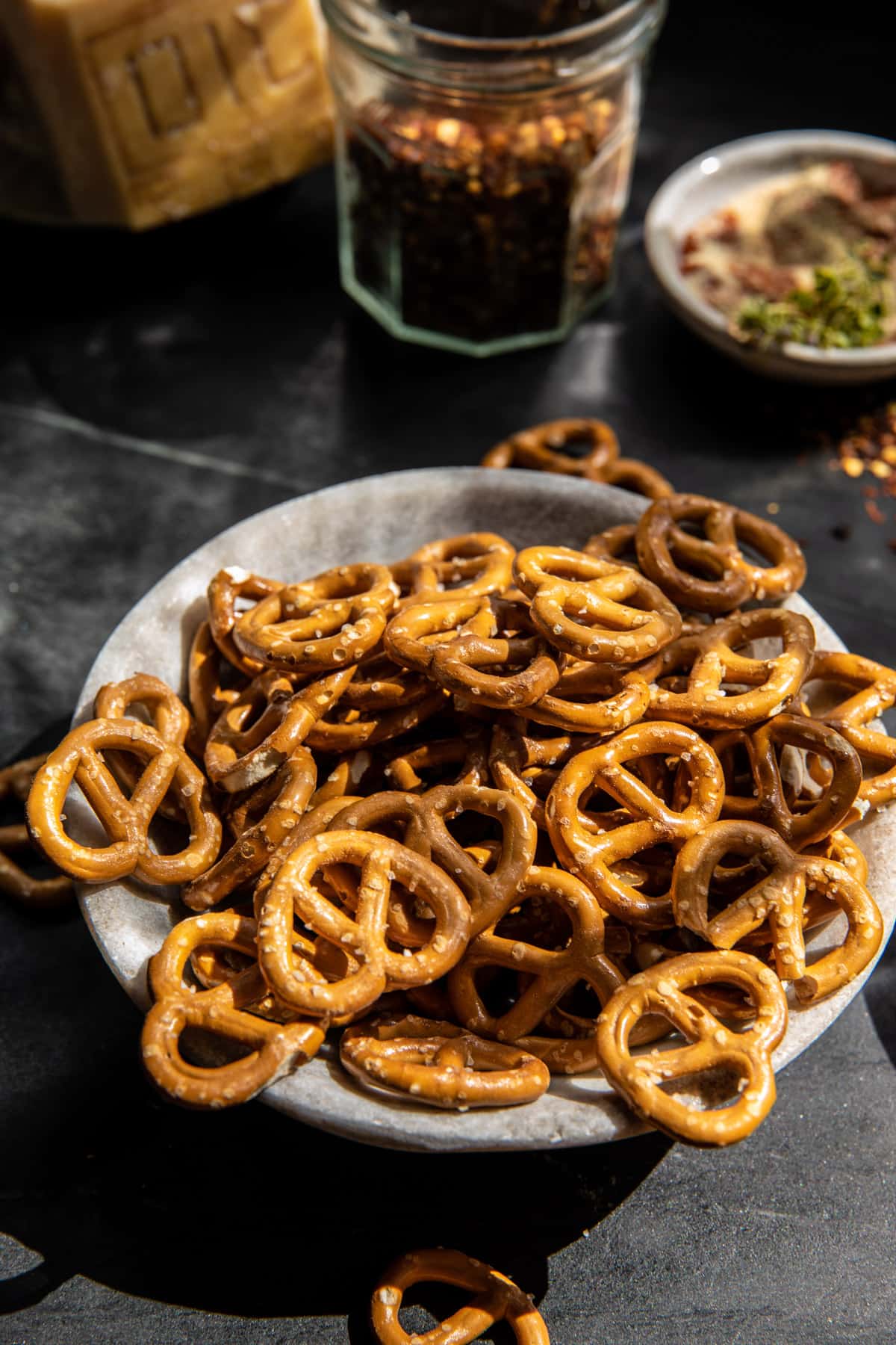 Baked Crunchy Pretzel Honey Balsamic Chicken | halfbakedharvest.com