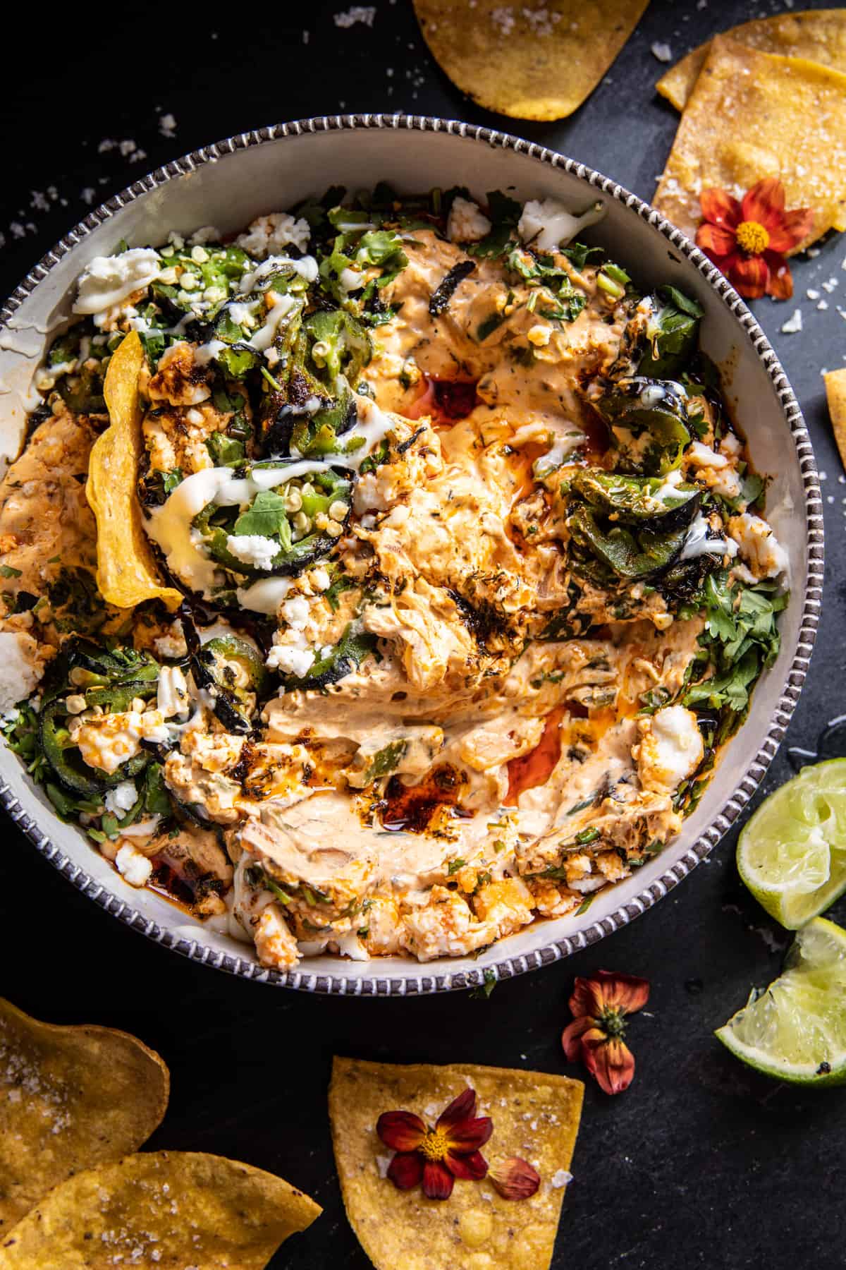 Mexican Street Style Jalapeño Dip | halfbakedharvest.com
