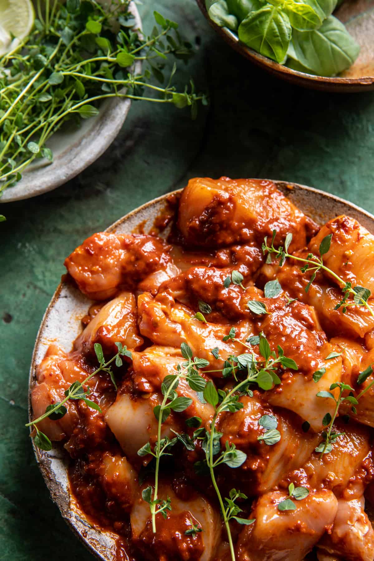 Chipotle Pineapple Bang Bang Chicken Skewers | halfbakedharvest.com