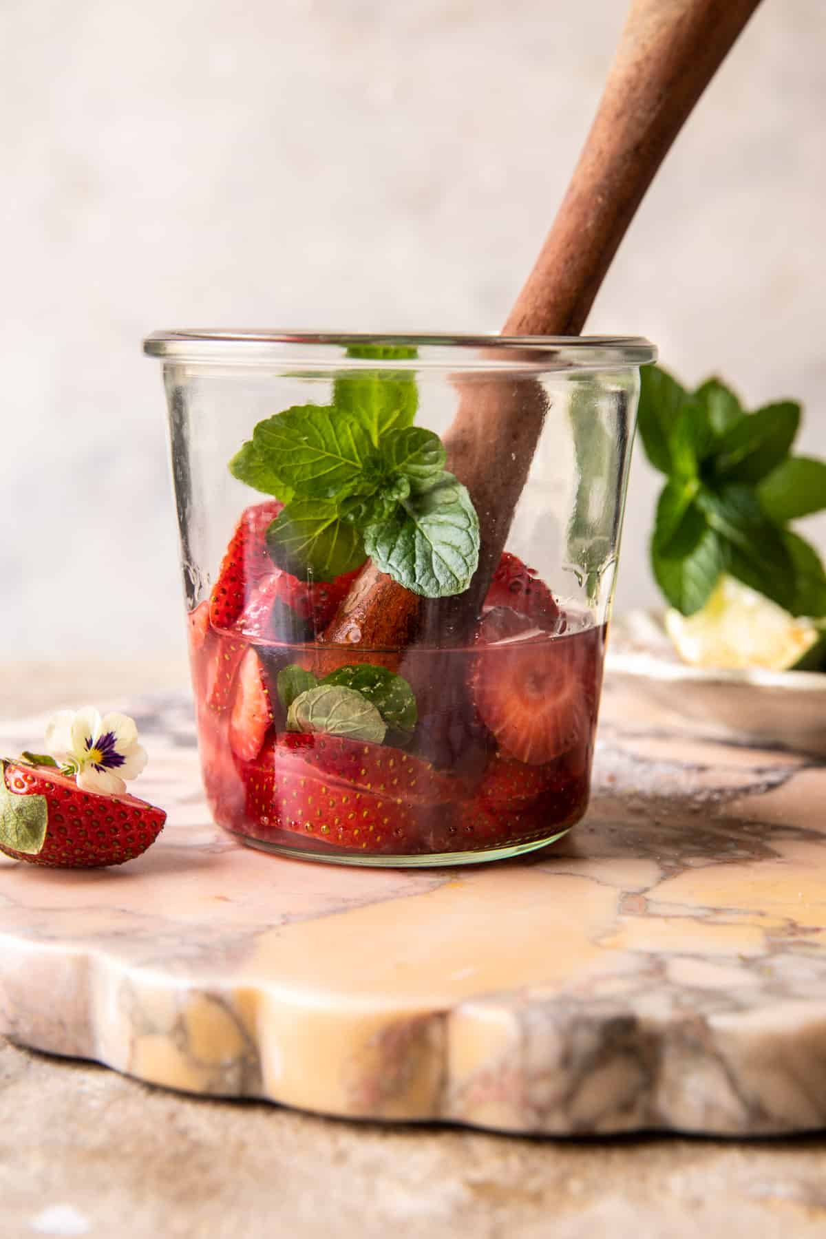 Strawberry Lemonade Aperol Margarita | halfbakedharvest.com