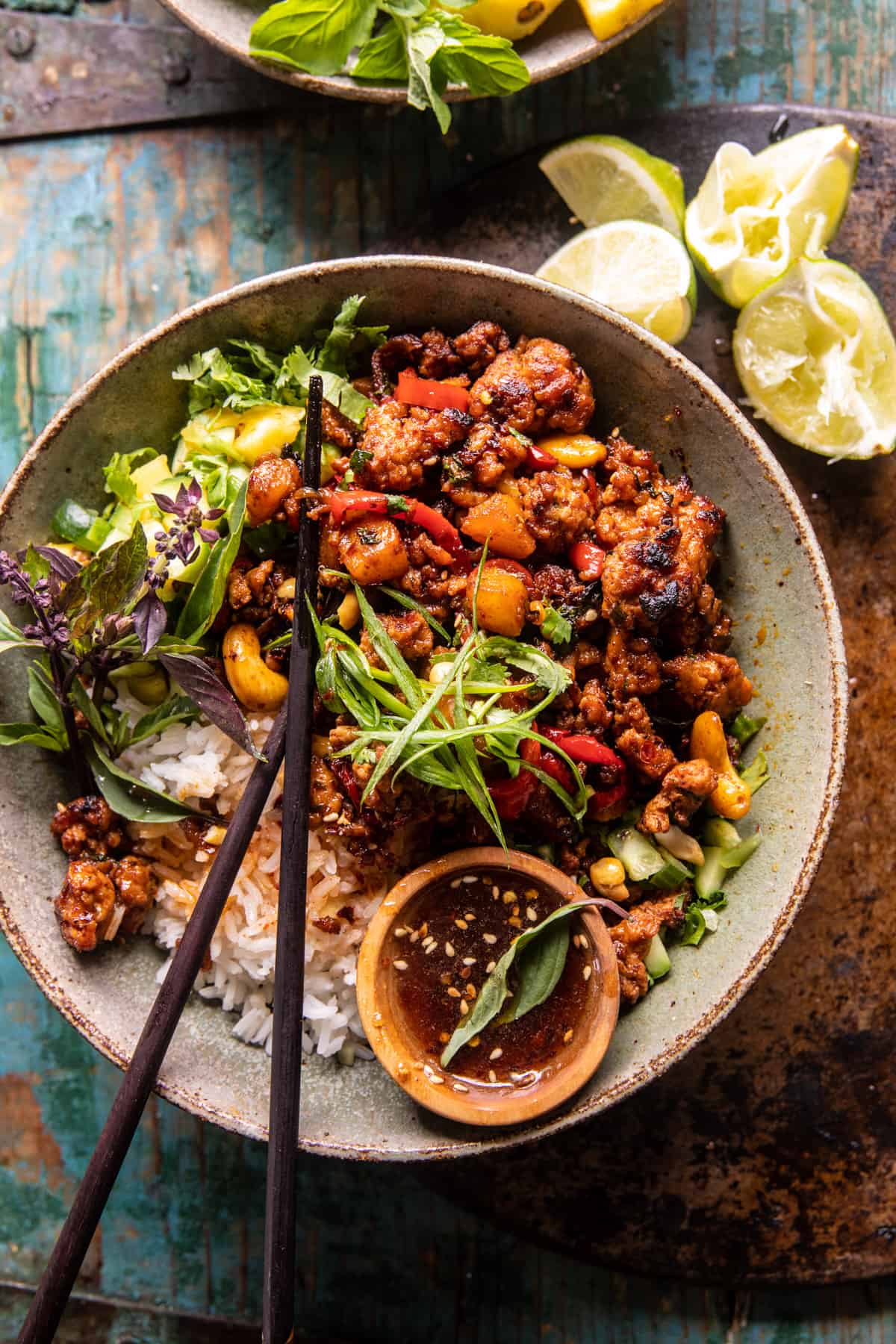 20 Minute Ginger Pineapple Chicken Stir Fry | halfbakedharvest.com