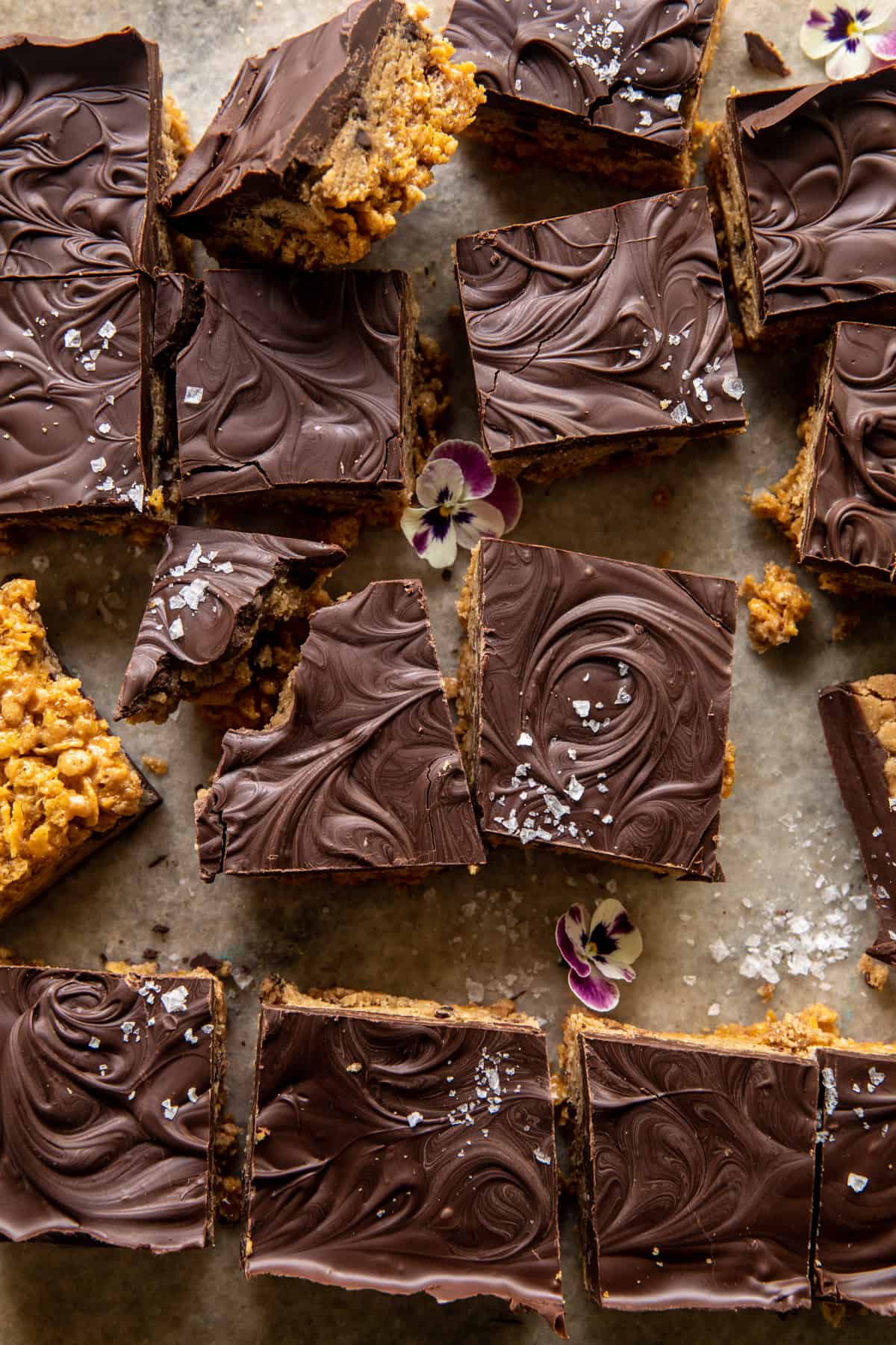 Cookie Dough Chocolate Peanut Butter Bars | halfbakedharvest.com