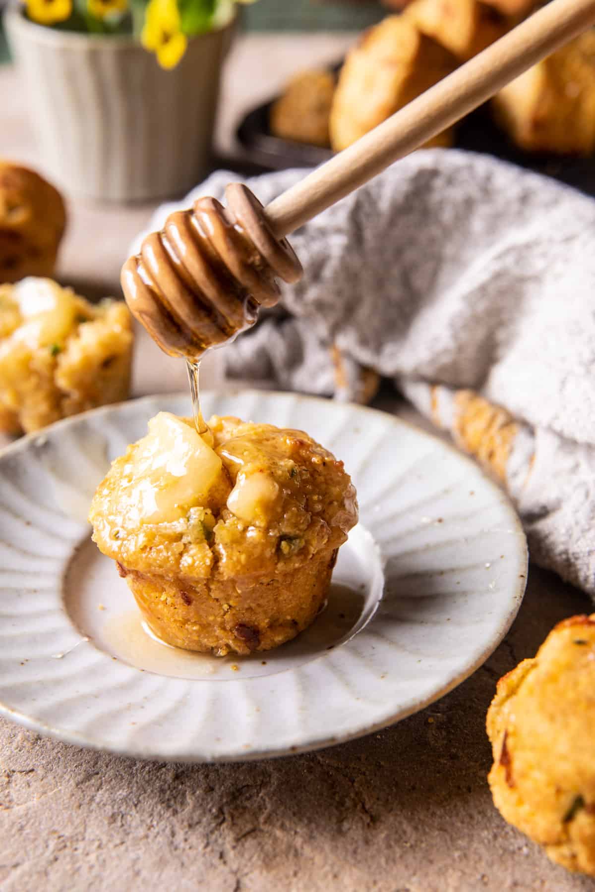Honey Butter Jalapeño Cheddar Cornbread Biscuits | halfbakedharvest.com