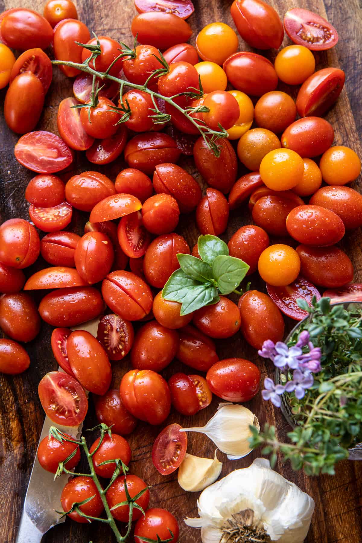 Marinated Cherry Tomatoes with Burrata | halfbakedharvest.com
