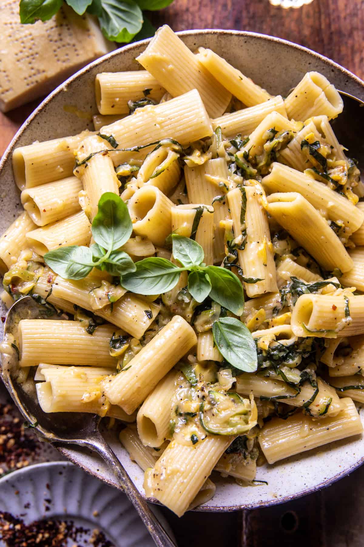 Simplest Zucchini Parmesan Pasta | halfbakedharvest.com