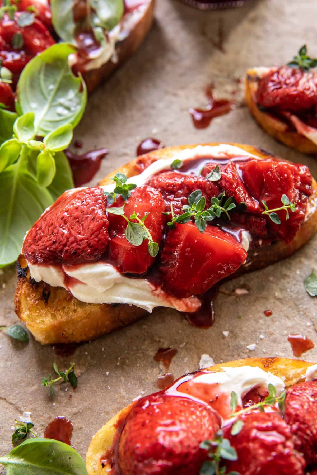 Strawberry Jam with Honey Whipped Goat Cheese | halfbakedharvest.com