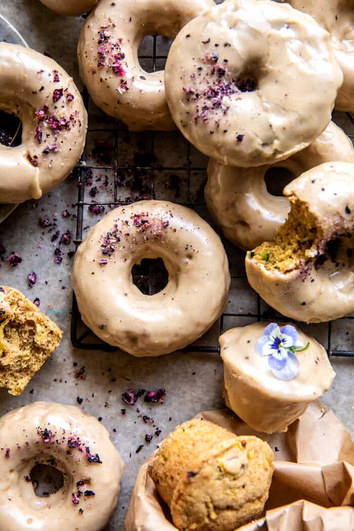Zucchini Doughnuts with Cinnamon Maple Glaze | halfbakedharvest.com