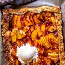 Easy Ginger Peach Galette | halfbakedharvest.com