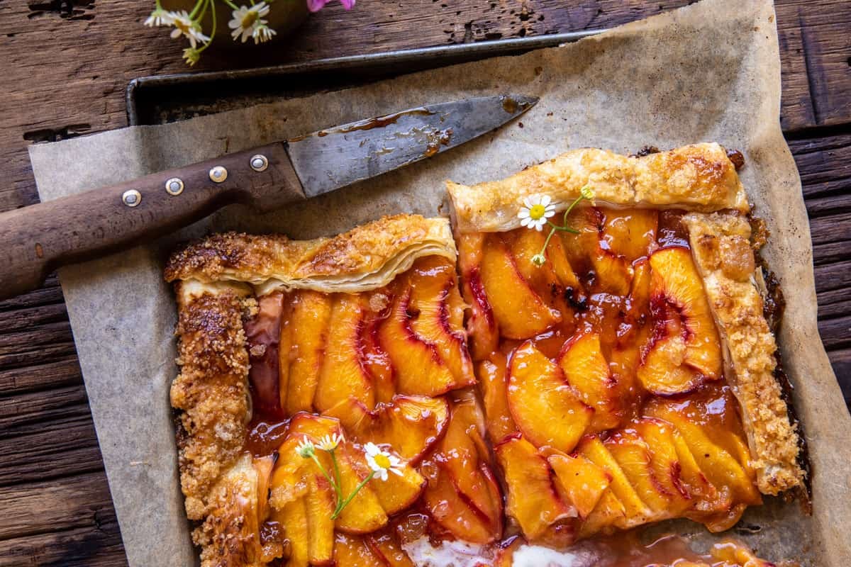 Easy Ginger Peach Galette | halfbakedharvest.com
