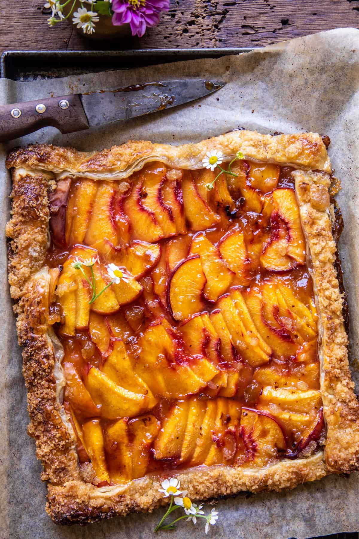 Easy Ginger Peach Galette | halfbakedharvest.com