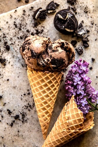 No Churn Chocolate Malt Oreo Ice Cream | halfbakedharvest.com