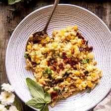 One Pot Cheesy Creamed Corn Orzo | halfbakedharvest.com
