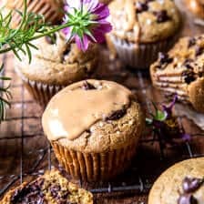 Blender Chocolate Chip Peanut Butter Zucchini Muffins | halfbakedharvest.com
