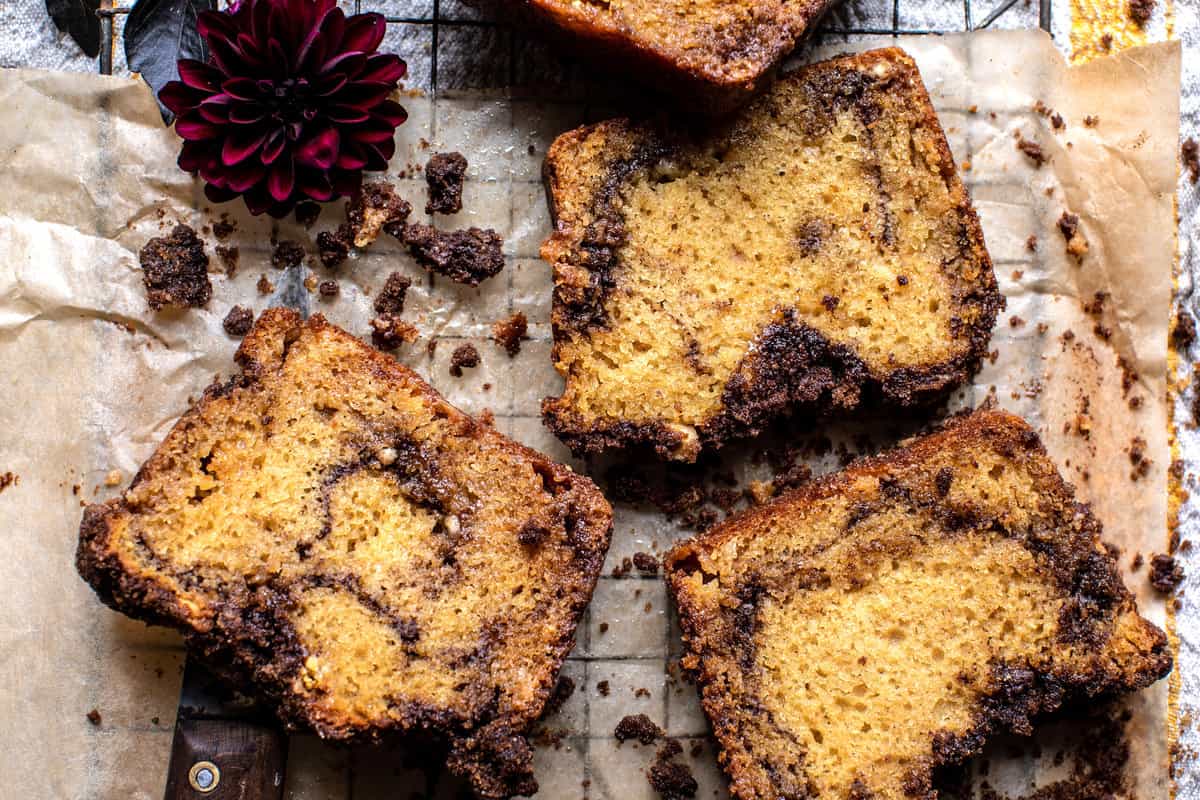 Cinnamon Crunch Quick Bread | halfbakedharvest.com