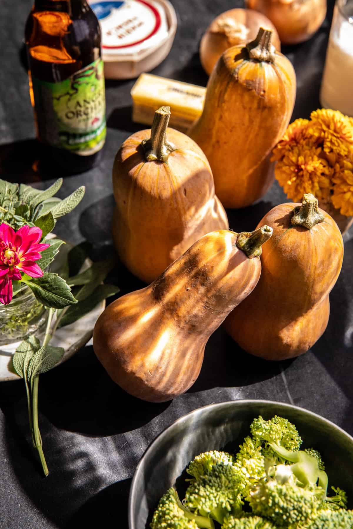 Brie and Cheddar Butternut Squash Beer Soup | halfbakedharvest.com