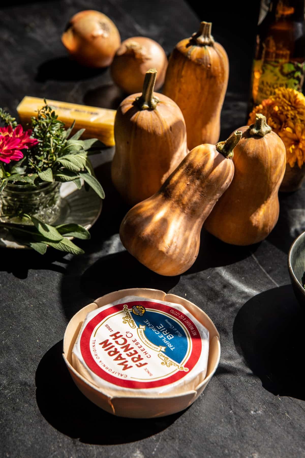 Brie and Cheddar Butternut Squash Beer Soup | halfbakedharvest.com