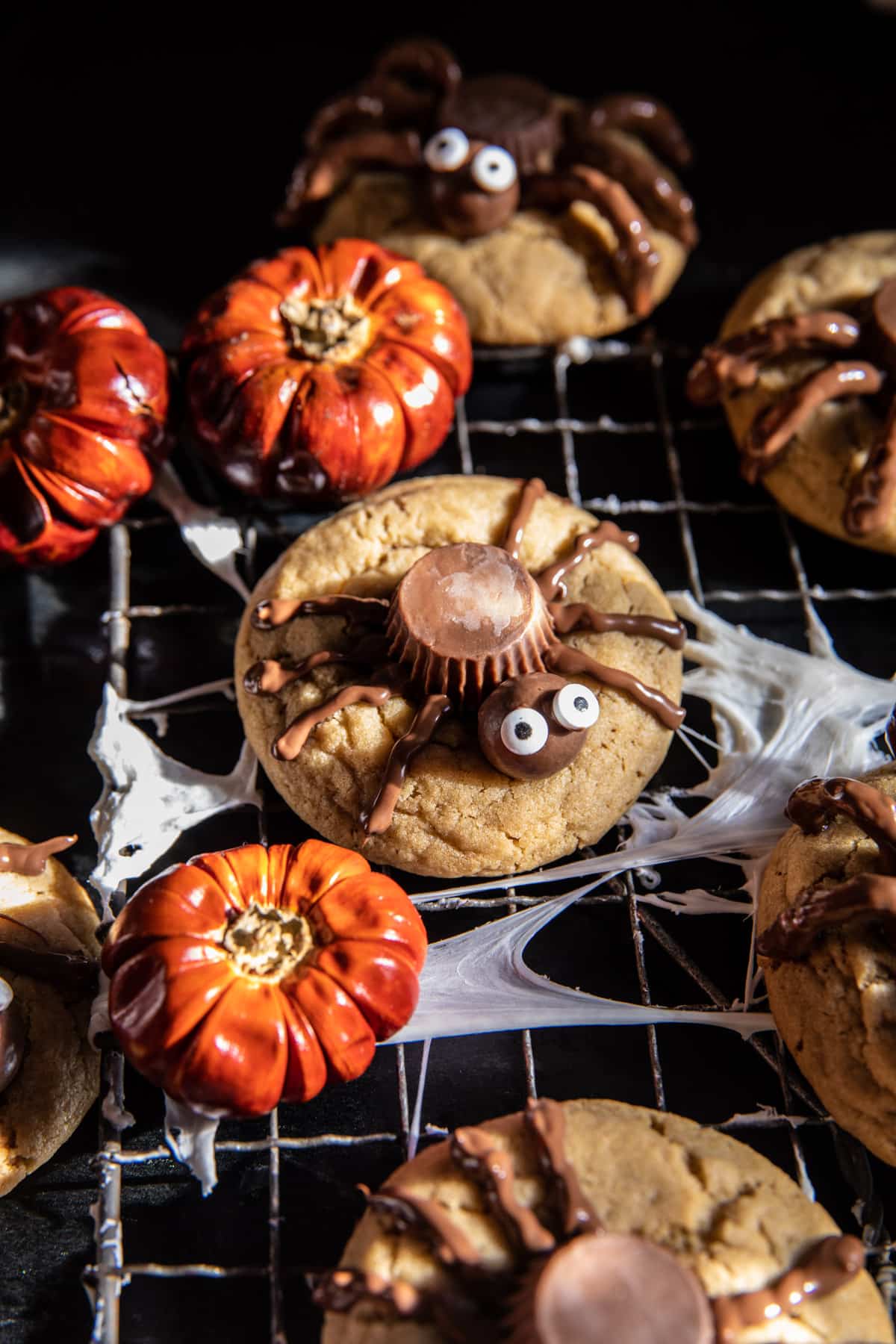 Chewy Brown Sugar Peanut Butter Spider Cookies | halfbakedharvest.com