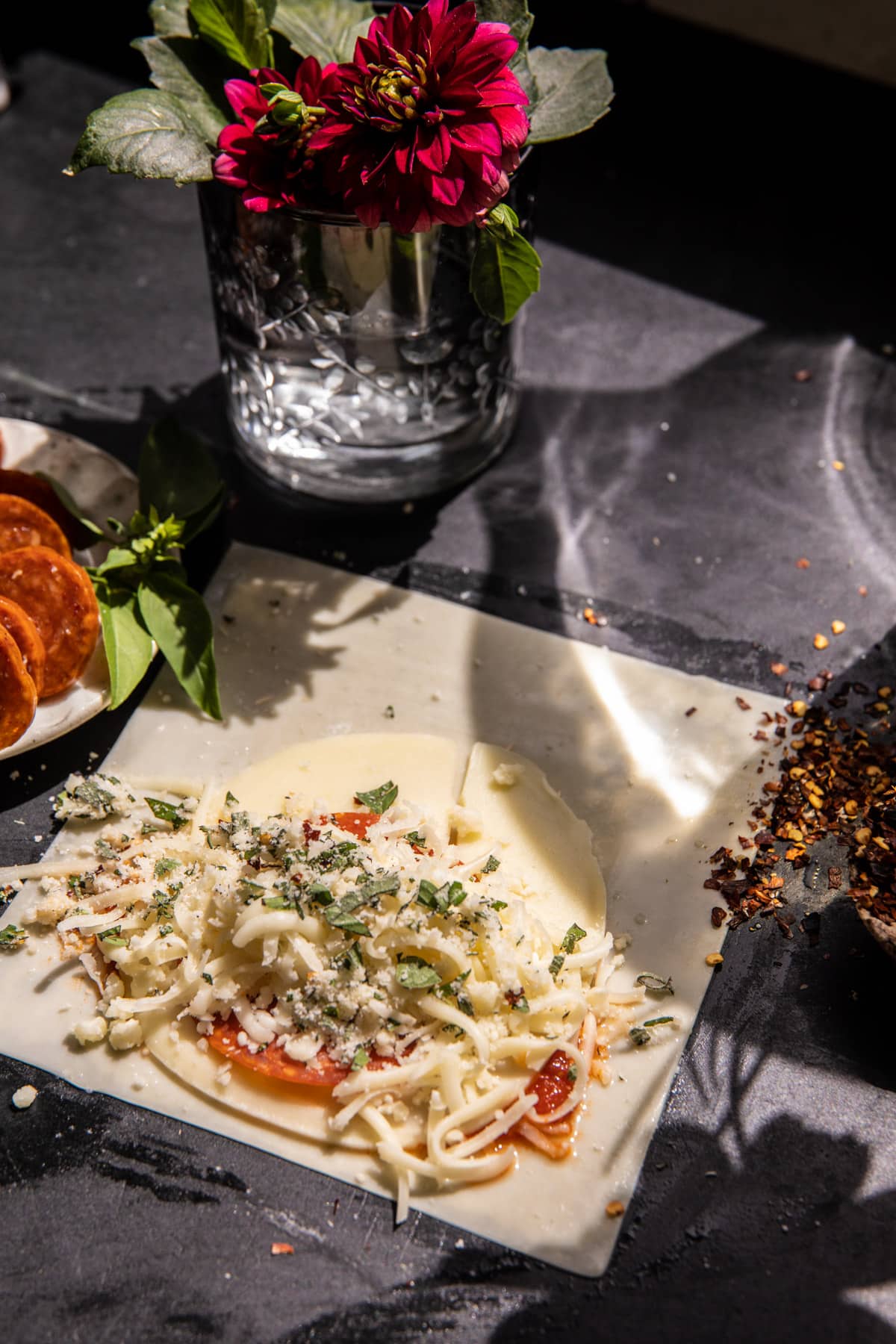 Garlic Butter Pizza Egg Rolls | halfbakedharvest.com