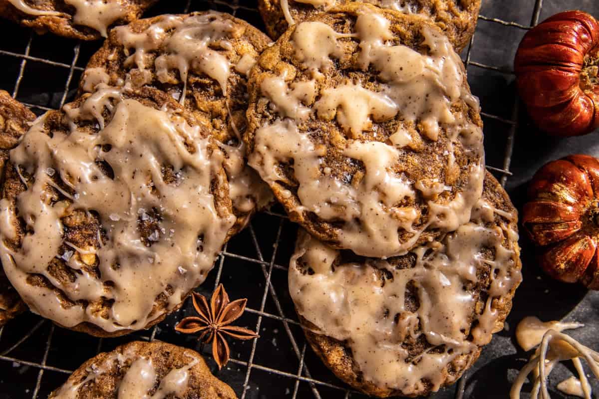 Brown Butter Pumpkin Oatmeal Latte Cookies | halfbakedharvest.com