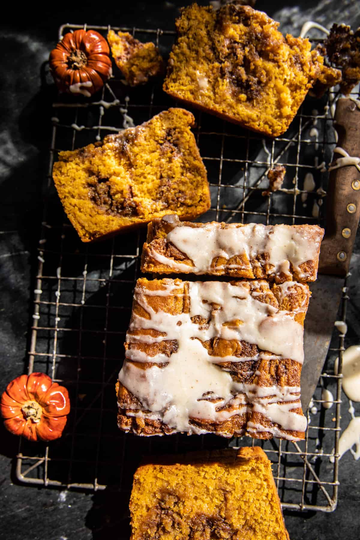 Pumpkin Butter Cinnamon Roll Bread | halfbakedhavrest.com