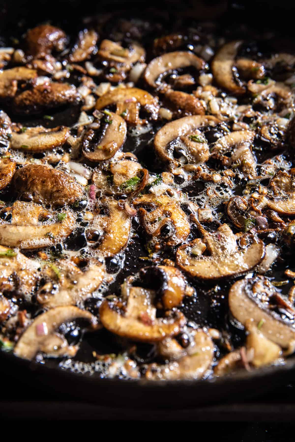 Smothered Chicken in Mushroom Wine Pan Sauce | halfbakedharvest.com