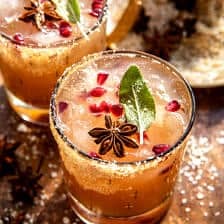 Brown Sugar Sage Ginger Paloma (with mocktail) | halfbakedharvest.com